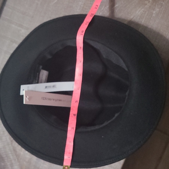 Aqua Black Wool Felted Hat New $98 - Picture 6 of 7